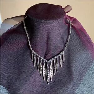 LAGOS Silver Necklace with Crystal Details